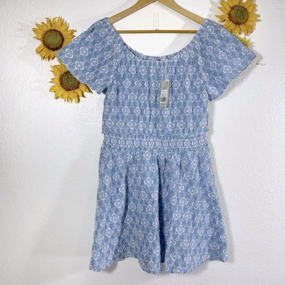 Boden Blue NWT Floral Embroidered Cottage Core Boho Summer Dress 8P - Picture 2 of 8